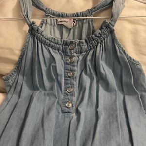 Light denim romper - juniors sz large